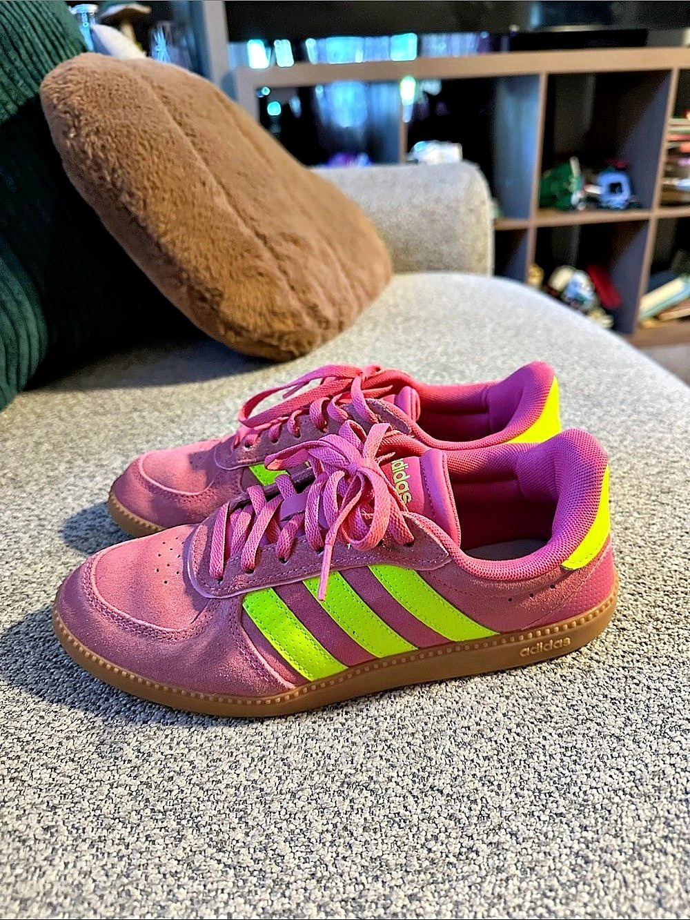 adidas VL Court 3.0 Pink & Green Sneakers